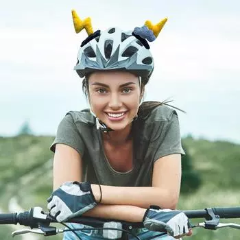 Украшения для кепки мотоцикла, наклейки для ушей, плюшевые лягушачьи глаза, украшения для шляп, клейкие мультяшные уши, аксессуары для мотоциклов