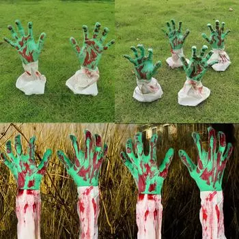 Украшения для кольев на Хэллоуин, Страшное оружие, колья, колья для Хэллоуина, патио, двор, сцены на открытом воздухе на кладбище One Size