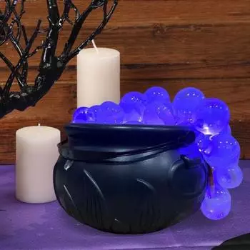 Украшения для котла на Хэллоуин, набор для кипящего котла своими руками, жуткая черная пластиковая миска, горшок для ведьмы для домашней комнаты, стола, вечеринки A