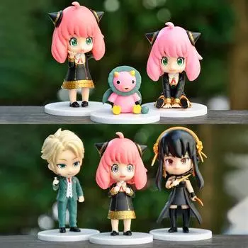 Украшения для кукол Ани Фолгер и Ллойда Йоэля: Игровой домик-шпион из аниме с моделями рук в сумерках.