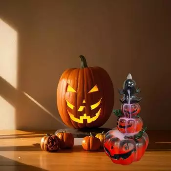 Украшения для курильницы в виде тыквенного призрака, креативные украшения для дома, добавят волшебных красок в дом и создадут праздничную атмосферу.
