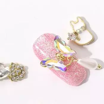 Украшения для ногтей Изысканные DIY легкие нейл-арт бабочки стразы для женщин 16