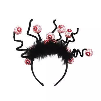 Украшения для ободка на Хэллоуин, Ободки для глаз, Ободки, Реквизит для вечеринки One Size чёрный