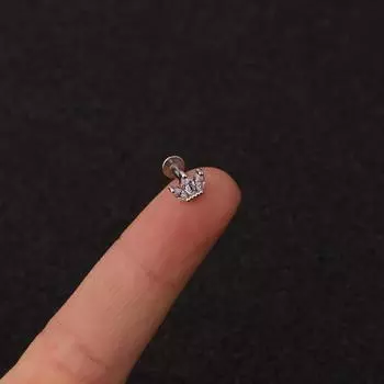 Украшения для пирсинга 2022 года, 1 шт., спиральная завинчивающаяся серьга-гвоздик из нержавеющей стали серебристого цвета для хряща уха, аксессуары 8 серебряный