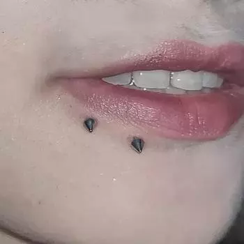 Украшения для пирсинга губ, носа и ушей из титановой стали 3 мм «дьявольский ноготь» Length 16mm, Diameter 1.2mm