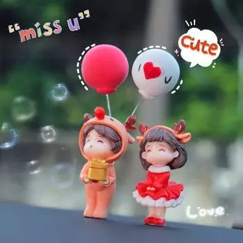 Украшения для приборной панели автомобиля с изображением пары из мультфильма