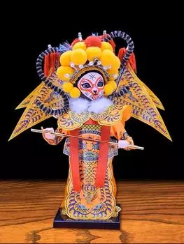 Украшения для рабочего стола Изделия ручной работы из смолы и металла Подарки с китайскими особенностями Персонажи пекинской оперы подходят для офиса и учебы