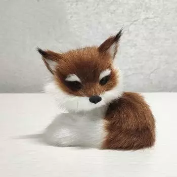 Украшения для рабочего стола, милые игрушки для моделирования животных, детские игрушки, плюшевые куклы, реквизит для фотографий коричневый