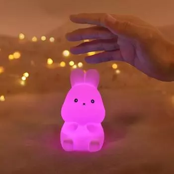 Украшения для рабочего стола, силиконовый светодиодный ночник, симпатичная мини-настольная лампа, креативный мягкий светильник для сна, подарок
