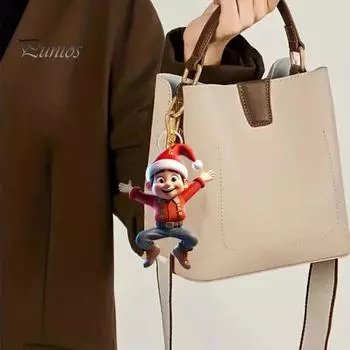 Украшения для рождественской елки, акриловые милые мультяшные украшения для девочек, цветные печатные подвесные рождественские украшения для праздничного домашнего декора, товары для детских вечеринок E