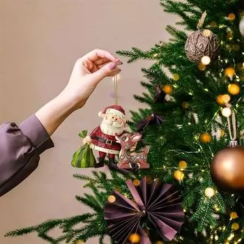 Украшения для рождественской елки, акриловые подвесные украшения для рождественской елки, домашний автомобиль, рюкзак, подвеска, подарок для детей One Size