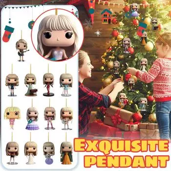 Украшения для рождественской елки, акриловые подвесные украшения для рождественской елки, домашний автомобиль, рюкзак, подвеска, подарок для детей One Size