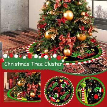 Украшения для рождественской елки, Юбка для рождественской елки, Мягкий и забавный воротник для рождественской елки, Праздничный декор для дома, Подарок в виде белого слона на Рождество S