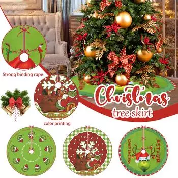 Украшения для рождественской елки, мягкий коврик для елки Merry Christmas, рождественские украшения для зимних праздников, для вечеринок, для помещений и улицы S