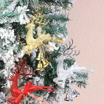 Украшения для рождественской елки Подвесные украшения для рождественской елки Украшения для вечеринок Подвески серебряный