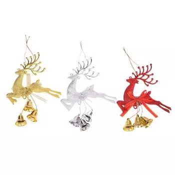 Украшения для рождественской елки Подвесные украшения для рождественской елки Украшения для вечеринок Подвески серебряный