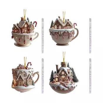 Украшения для рождественской елки Праздничные украшения для праздничного сезона Рождественские украшения Акрил