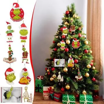 Украшения для рождественской елки - рождественские подвесные украшения, декоративные товары, идеи подарков, праздничный декор в помещении, украшения для дома One Size