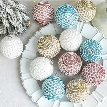 Украшения для рождественской елки Рождественские шары розовый