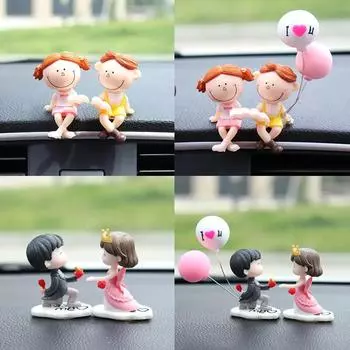 Украшения для салона автомобиля, пар из мультфильмов, фигурки героев, украшения для центральной консоли автомобиля, украшения для приборной панели в стиле аниме, подарки