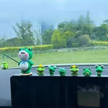 Украшения для салона автомобиля Украшение в виде одинокой лягушки Автомобильные принадлежности Центральная консоль Милая лягушка для снятия стресса Подарите девушке
