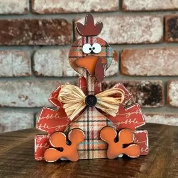 Украшения для стола из дерева на День благодарения, центральный блок, праздничный осенний урожай индейки, осенние деревянные украшения для камина в столовой, полки для домашнего стола