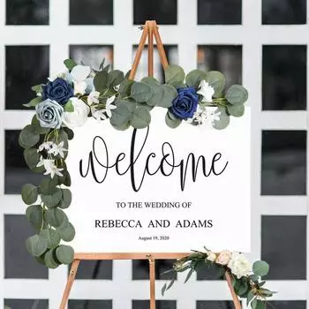 Украшения для свадебной арки, цветы, украшения для стульев на свадьбу, гирлянды для свадебного душа, украшения для приема, свадебная арка белый