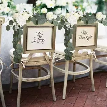Украшения для свадебных стульев для жениха и невесты, гирлянды для свадебной арки, цветочные украшения, свадебные украшения для приема, свадебная арка белый