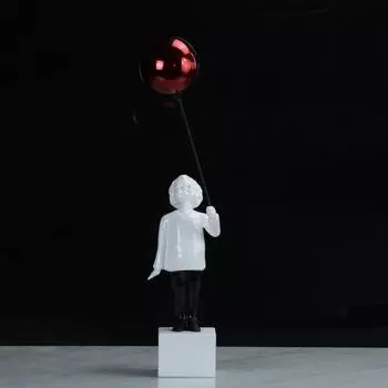Украшения для ТВ-шкафа Украшения для дома Nordic Internet Celebrity Вход Креативный свет Роскошный воздушный шар Скульптура мальчика Украшения для гостиной