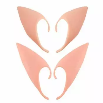 Украшения для вечеринки на Хэллоуин, безопасность, простые, 1 комплект, костюмы на Хэллоуин, уши эльфа на Хэллоуин, креативные праздничные принадлежности, милые светло-желтого