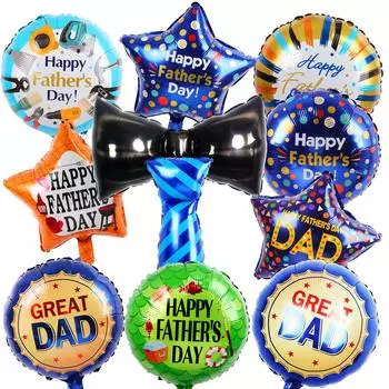 Украшения для вечеринки с воздушными шарами на День отца Воздушные шары из майлара на День отца