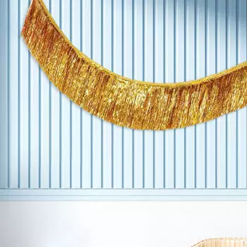 Украшения для вечеринок с бахромой и блестками золотой