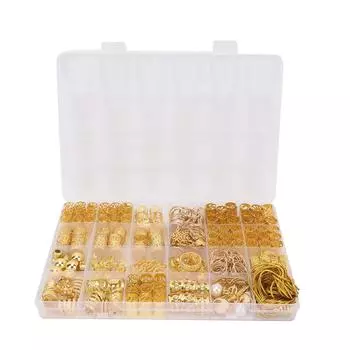 Украшения для волос для косичек Металлическая спираль Кольцо-манжета Подвеска Сплав Аксессуары для косичек Loc Dreadlock золотистый