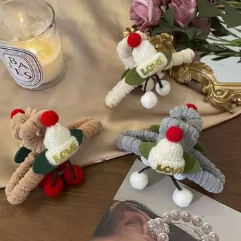 Украшения для волос Мини-шляпка с кисточками, зажим для волос в виде акулы, женская заколка для волос в виде когтя, рождественская заколка для волос grey