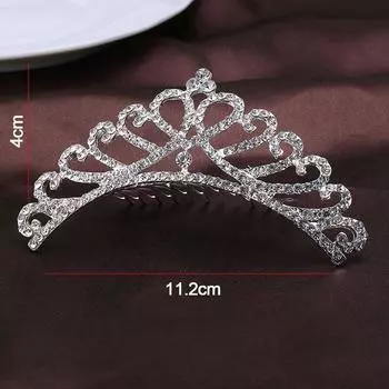 Украшения для волос принцесса хрустальные тиары сплав свадебные аксессуары для волос корона ободок для волос свадьба 6