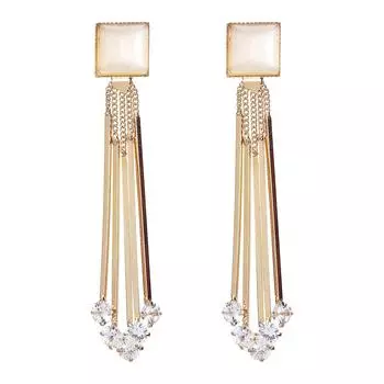 Украшения для женщин Хрустальные серьги Позолоченные серьги с подвесками для девочек и женщин