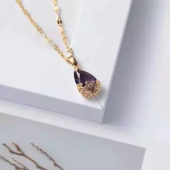 Украшения Фэн-шуй Подвеска-капля Фестиваль Циси День святого Валентина Подарок Подруге Цепочка на ключицу Сеть