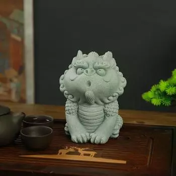Украшения фен-шуй, собачки Фу, бонсай, аквариум, статуэтка для рыбок, азиатские восточные статуи, статуэтки Ци Линь, садовые украшения, настольные, привлекающие богатство и удачу Style 1