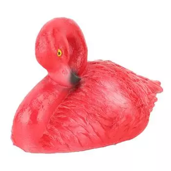 Украшения Фламинго Плавающие Украшения Фламинго для Рыбного Пруда Аквариума Двора Патио Газона Маленькие Small Red Resting Flamingo
