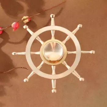 Украшения гироскопа для руля ручной работы из латуни, украшения для пальцев, игрушка-фокус медный