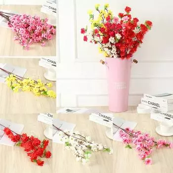 Украшения Искусственный Шелковый Цветок Шелковый И Пластиковый Букет Свадьба розовый