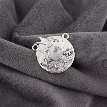 Украшения из дендритового опала, Ювелирные изделия из стерлингового серебра 925 пробы, Великолепная серебряная подвеска ручной работы для подарка на День благодарения 0.92 Inches белый