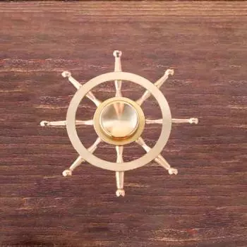 Украшения из латуни в виде руля направления, гироскопа, твердые украшения для пальцев рук, подарок на день рождения медный