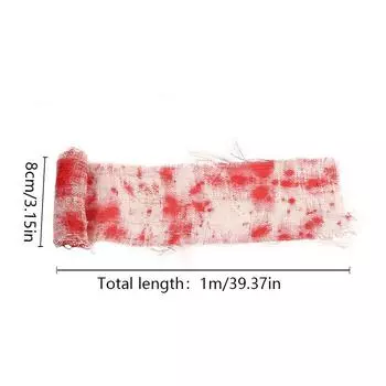 Украшения из марли для Хэллоуина, для дома, сада, дверей и окон, настенные украшения из полиэстера, товары для самостоятельного изготовления, праздничные принадлежности 8CM*1M