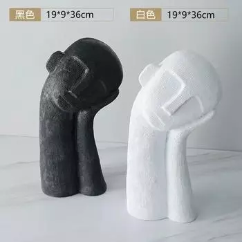 Украшения из смолы Фигурки спящих с кривыми головами Украшения Скульптура персонажа Домашний декор Изделия ручной работы Мебель Декоративные фигурки