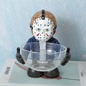 Украшения из смолы Сервировочная чаша Гном Креативное хранилище конфет Украшения для дома One Size чёрный