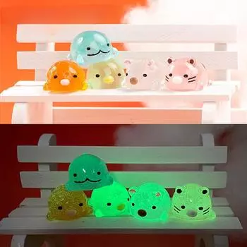 Украшения из смолы, светящиеся в темноте, микропейзаж, стеклянная бутылка, аквариум, дельфин, морское животное, ландшафт, украшения, поделки 10pcs розовый