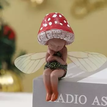 Украшения из смолы в виде грибного гнома-эльфа L