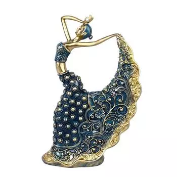 Украшения из смолы, высококачественные творческие поделки для танцоров павлина, украшения для дома, подарки для влюбленных синий