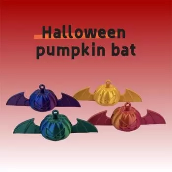 Украшения из тыкв на Хэллоуин 3D-украшения Летучие мыши Украшения из тыкв Подарки на Хэллоуин One Size темно-зеленого